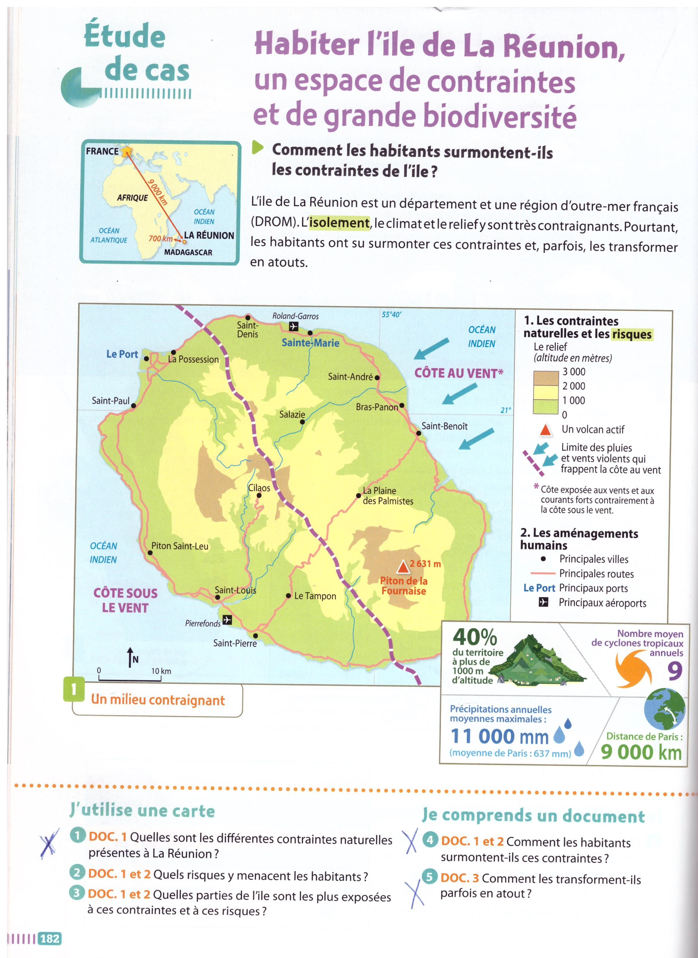 Géographie de La Réunion - Habiter La Réunion